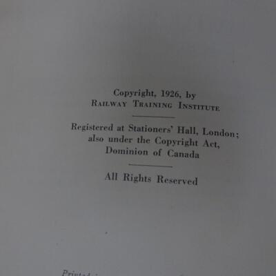 LOT 348 RAILWAY LIBRARY SET 1926 COPYRIGHT