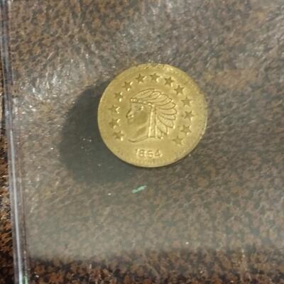 1854 California 1/2 Dollar Gold Souvenir Token