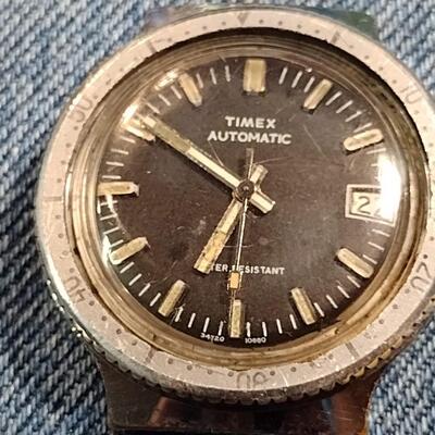 Vintage Late 60's Timex Diver Watch Works