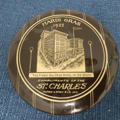 LOT 374.    1922 ST CHARLES HOTEL MARDI GRAS BRUSH