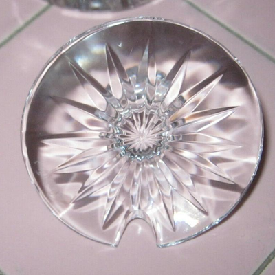 MS Waterford Crystal Honey Jar & Lid Ireland  Etched Mark