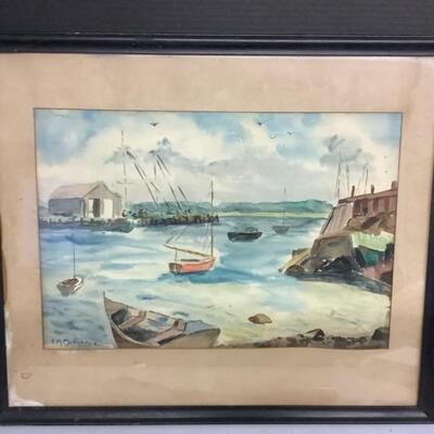 A284 Original Watercolor by E.A. Marshall