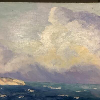 C285 Original Oil Painting on Board Seascape