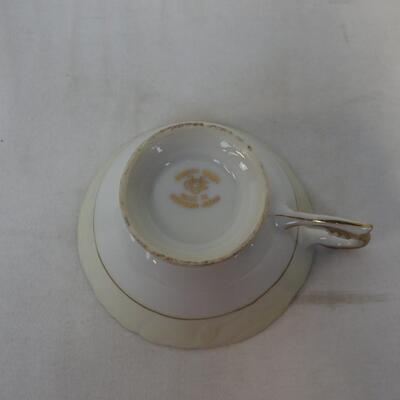 Demitasse Tea Cup & Saucer by Ucagco China Made in Occupied Japan - Vintage