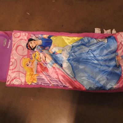 Disney Princess Ready Bed, Kid Size sleeping bag with interior inflatable mat