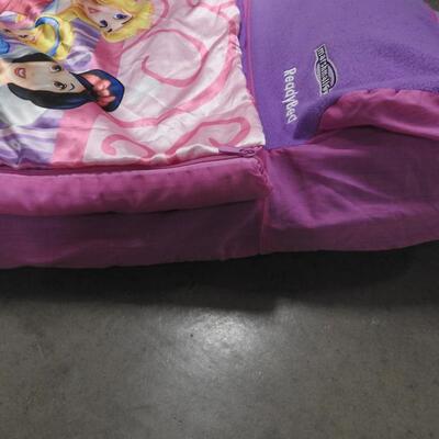 Disney Princess Ready Bed, Kid Size sleeping bag with interior inflatable mat