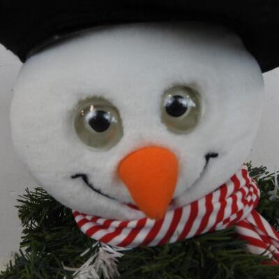 Christmas lot: Ribbon, Singing Snowman (Lights Need Fixing)