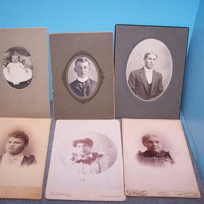 LOT 78  INSTANT RELATIVES CABINET CARDS OLD!!!
