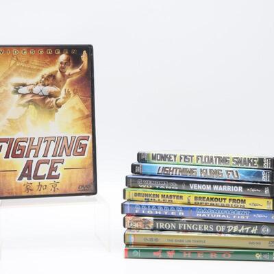 Mixed Kung Fu DVD Lot