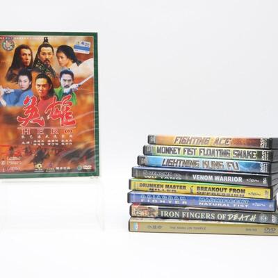 Mixed Kung Fu DVD Lot