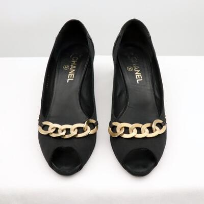 Chanel Peep Toe Heels Sz. 40