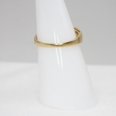 10k Yellow Gold Ring With Diamonds & Amethysts Size 6.25