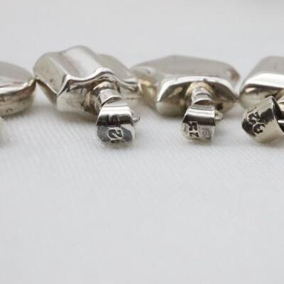 Lot of 4 Sterling Silver Miniature Perfume Bottle Charms/Pendants