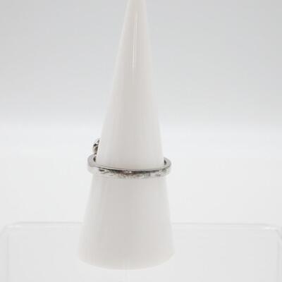 Sterling Silver Flower Ring Size 7