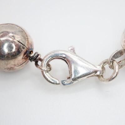 Sterling Silver Bead Bracelet