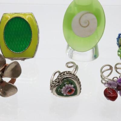 Lot of 6 Costume Rings