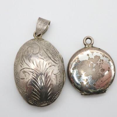 Lot of Sterling Silver Lockets