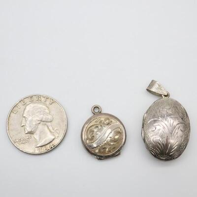 Lot of Sterling Silver Lockets