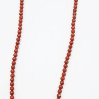 Red Jasper Beaded Necklace