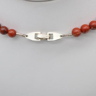 Red Jasper Beaded Necklace