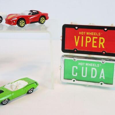 Hot Wheels License Plate Set