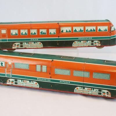 Wolverine Express Tin Litho Trains 36"