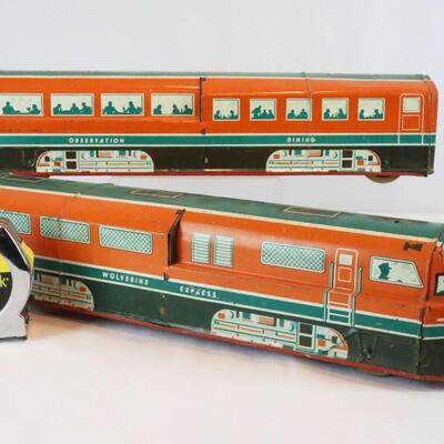 Wolverine Express Tin Litho Trains 36"