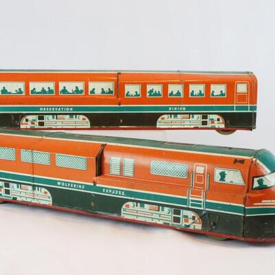 Wolverine Express Tin Litho Trains 36"