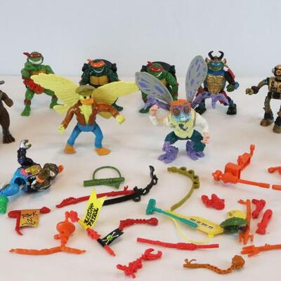 Vintage 1988's Teenage Mutant Ninja Turtles Mirage Action Figures