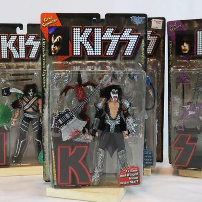 McFarlane Toys Kiss "K-I-S-S" Complete Set of Action Figures