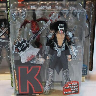 McFarlane Toys Kiss "K-I-S-S" Complete Set of Action Figures