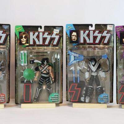 McFarlane Toys Kiss "K-I-S-S" Complete Set of Action Figures
