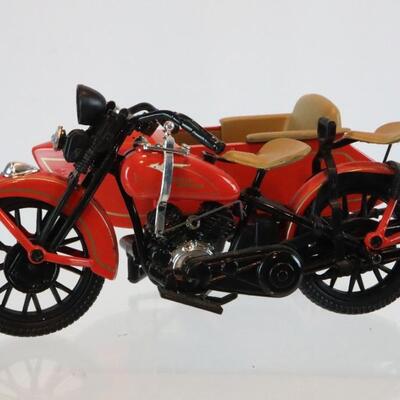 Harley Davidson Motorcycle & Sidecar Coin Bank