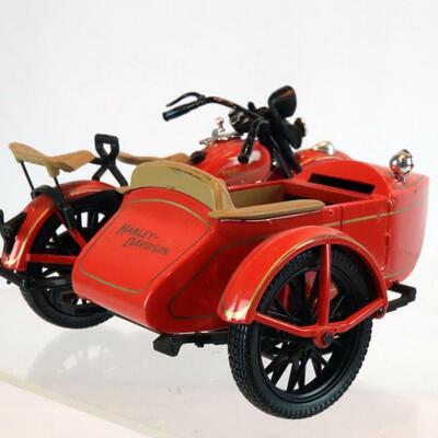 Harley Davidson Motorcycle & Sidecar Coin Bank