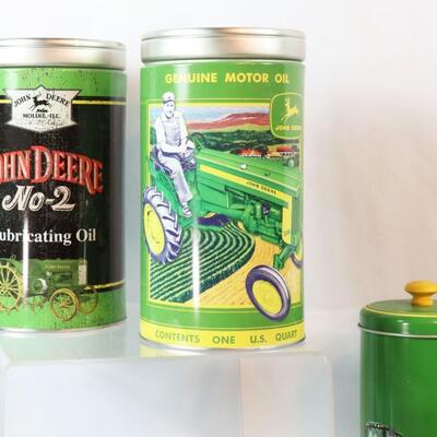 Lot of John Deere Tins