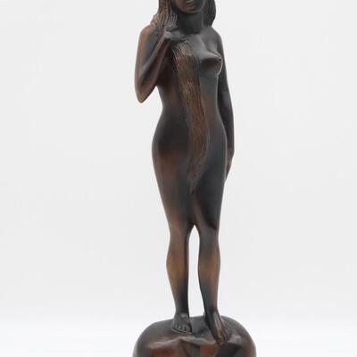 Boxwood Carving of Woman