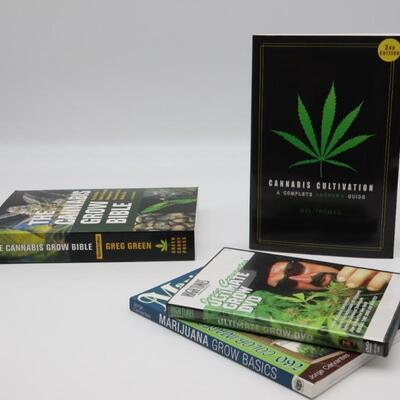 Lot of Cannabis Grow Books & DVD's