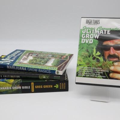 Lot of Cannabis Grow Books & DVD's