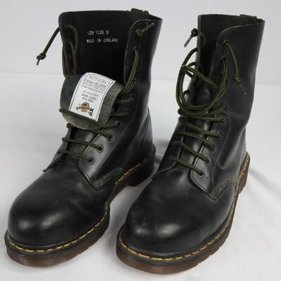 Dr. Martens Size 9 Steel-Toe Boots Made in England