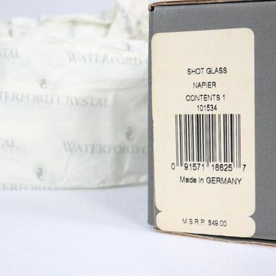 Set of 2 Waterford Crystal Napier Shot Glasses