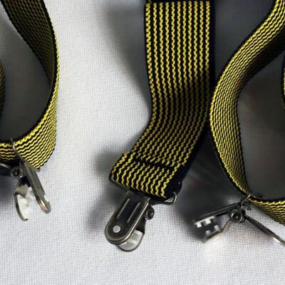 Dr. Martens Suspenders Black & Yellow Striped