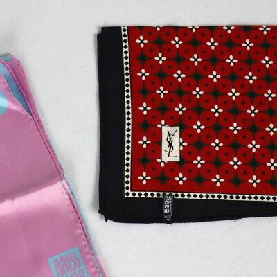 YSL Yves Saint Laurent & Dior Scarf Lot
