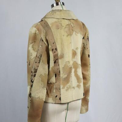 D2K Shearling Fur Pony Hair Jacket Size L
