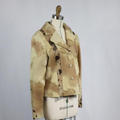 D2K Shearling Fur Pony Hair Jacket Size L