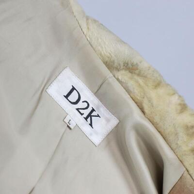 D2K Shearling Fur Pony Hair Jacket Size L