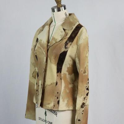 D2K Shearling Fur Pony Hair Jacket Size L