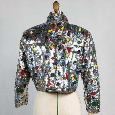 Vintage Modi Sequin Jacket Size M/8-10