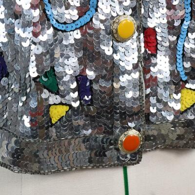 Vintage Modi Sequin Jacket Size M/8-10