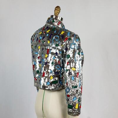 Vintage Modi Sequin Jacket Size M/8-10