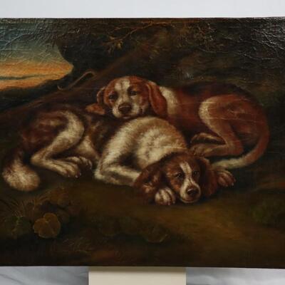 Painting of Dogs in the style John Emms 36